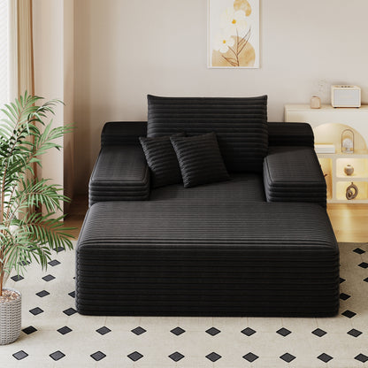Nebula Oversized Upholstered Sofa Bed, Upholstered Sleeper Cloud Sofas Couches for Cozy Reading and Relaxation