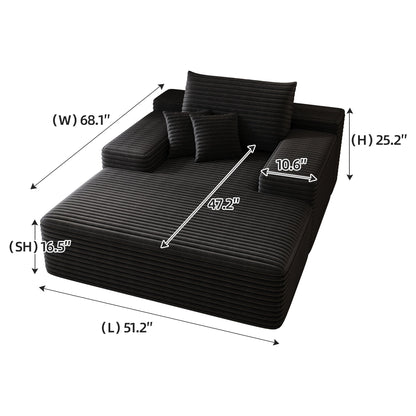 Nebula Oversized Upholstered Sofa Bed, Upholstered Sleeper Cloud Sofas Couches for Cozy Reading and Relaxation