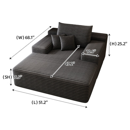Nebula Oversized Upholstered Sofa Bed, Upholstered Sleeper Cloud Sofas Couches for Cozy Reading and Relaxation