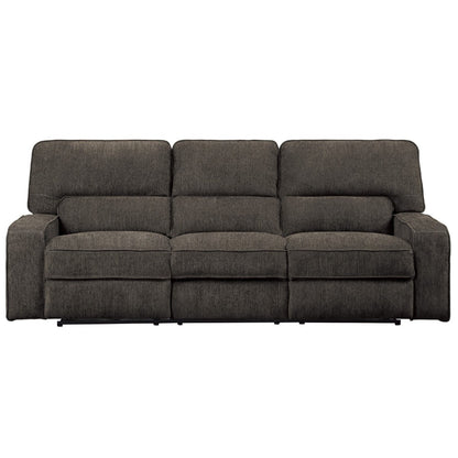 Neo Power Reclining Sofa with USB, Light Gray Chenille, 99 Inch