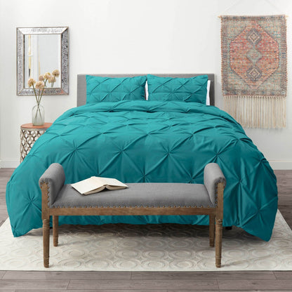 Nestl Pinch Pleat 3-piece Duvet Cover Set