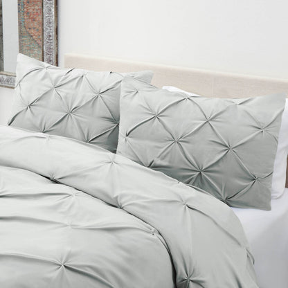 Nestl Pinch Pleat 3-piece Duvet Cover Set