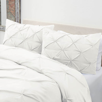 Nestl Pinch Pleat 3-piece Duvet Cover Set