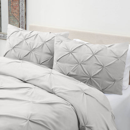 Nestl Pinch Pleat 3-piece Duvet Cover Set