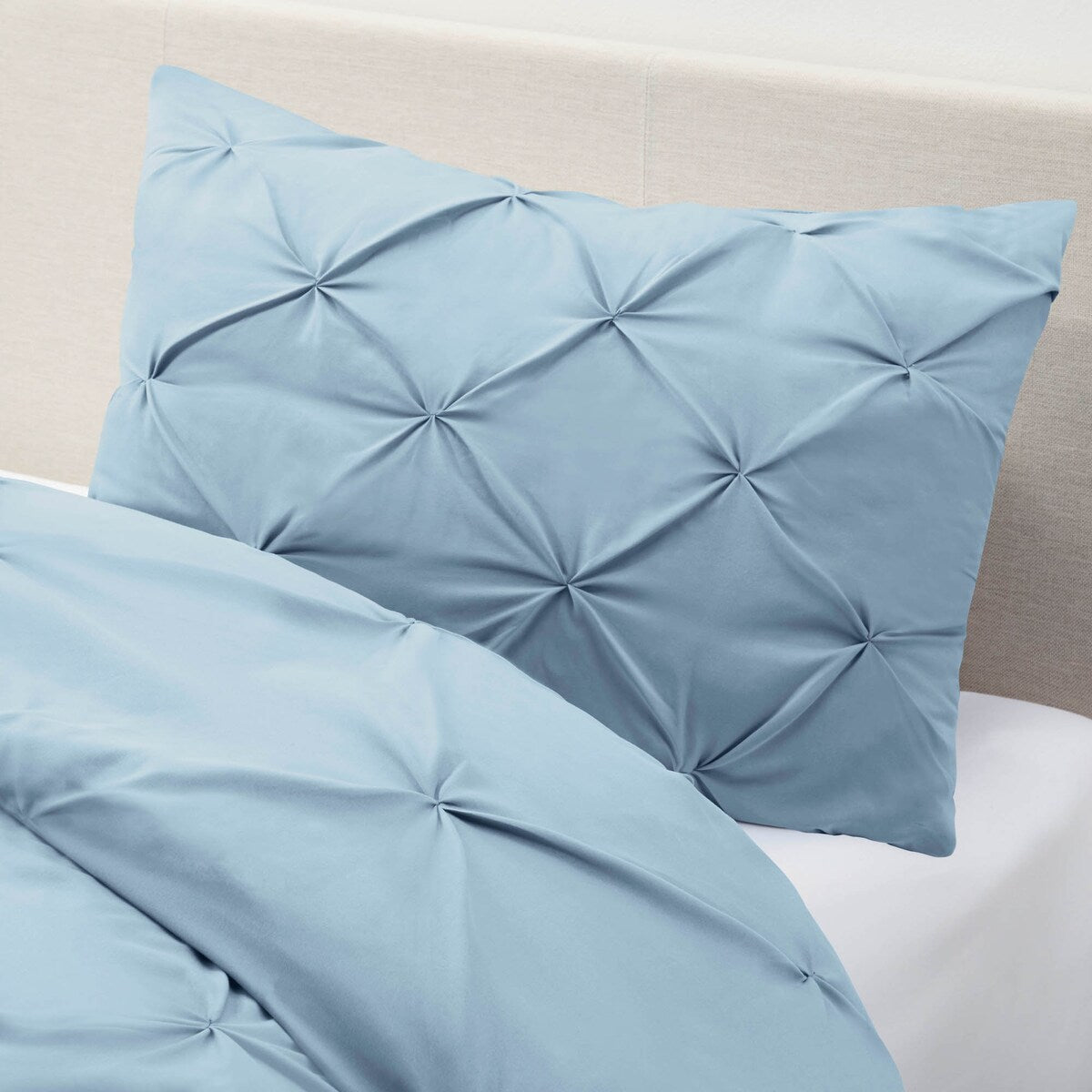 Nestl Pinch Pleat 3-piece Duvet Cover Set