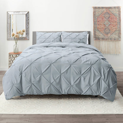 Nestl Pinch Pleat 3-piece Duvet Cover Set