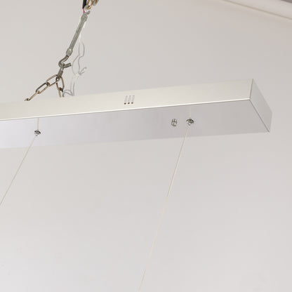 Nordic Luxury Interlocked Stainless Steel LED Chandelier Dining Room Ceiling Light