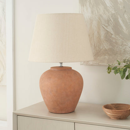 Nourison 20 Rustic Ceramic Pot Table Lamp