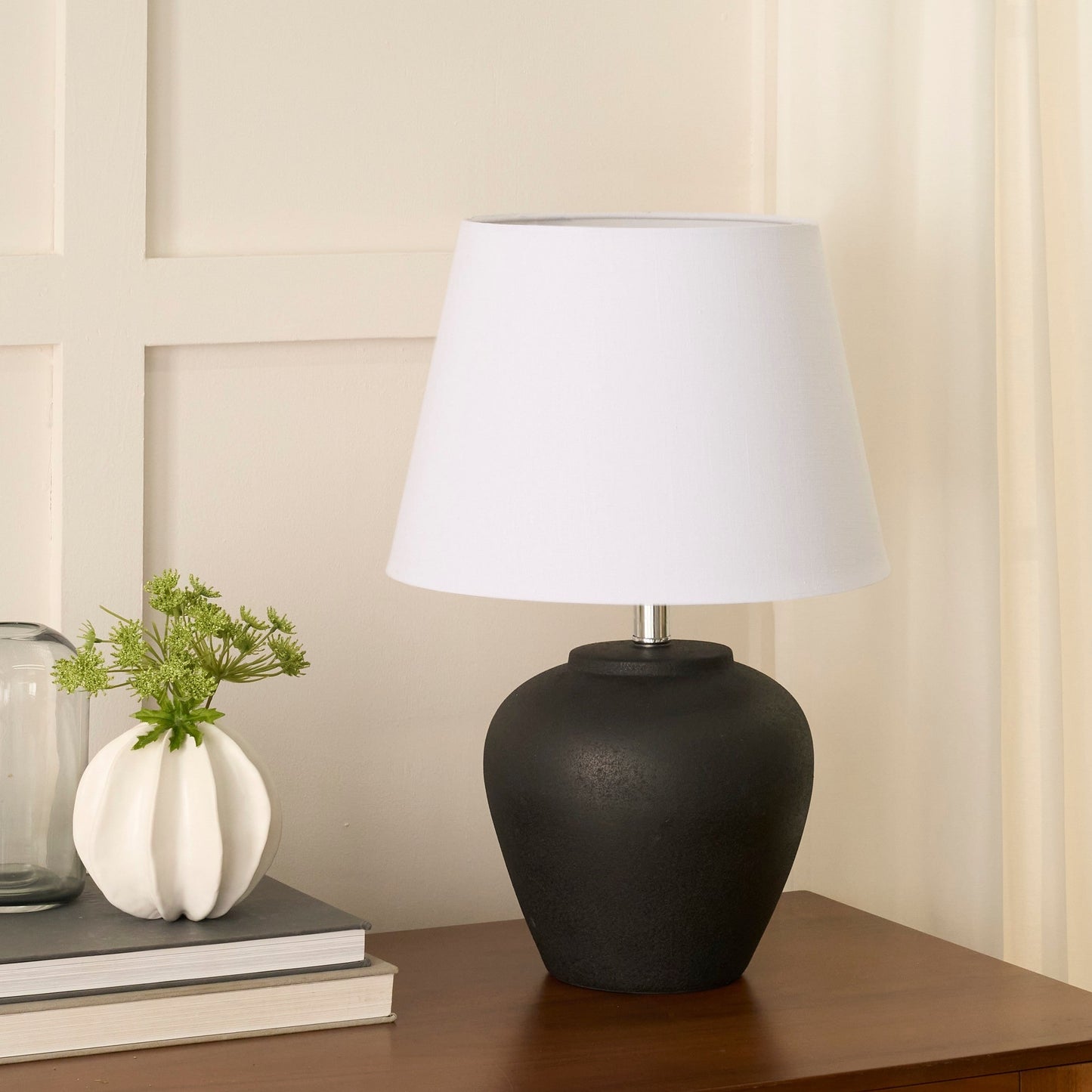 Nourison 20 Rustic Ceramic Pot Table Lamp