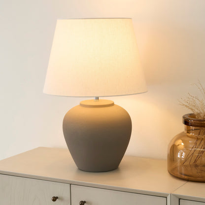 Nourison 20 Rustic Ceramic Pot Table Lamp