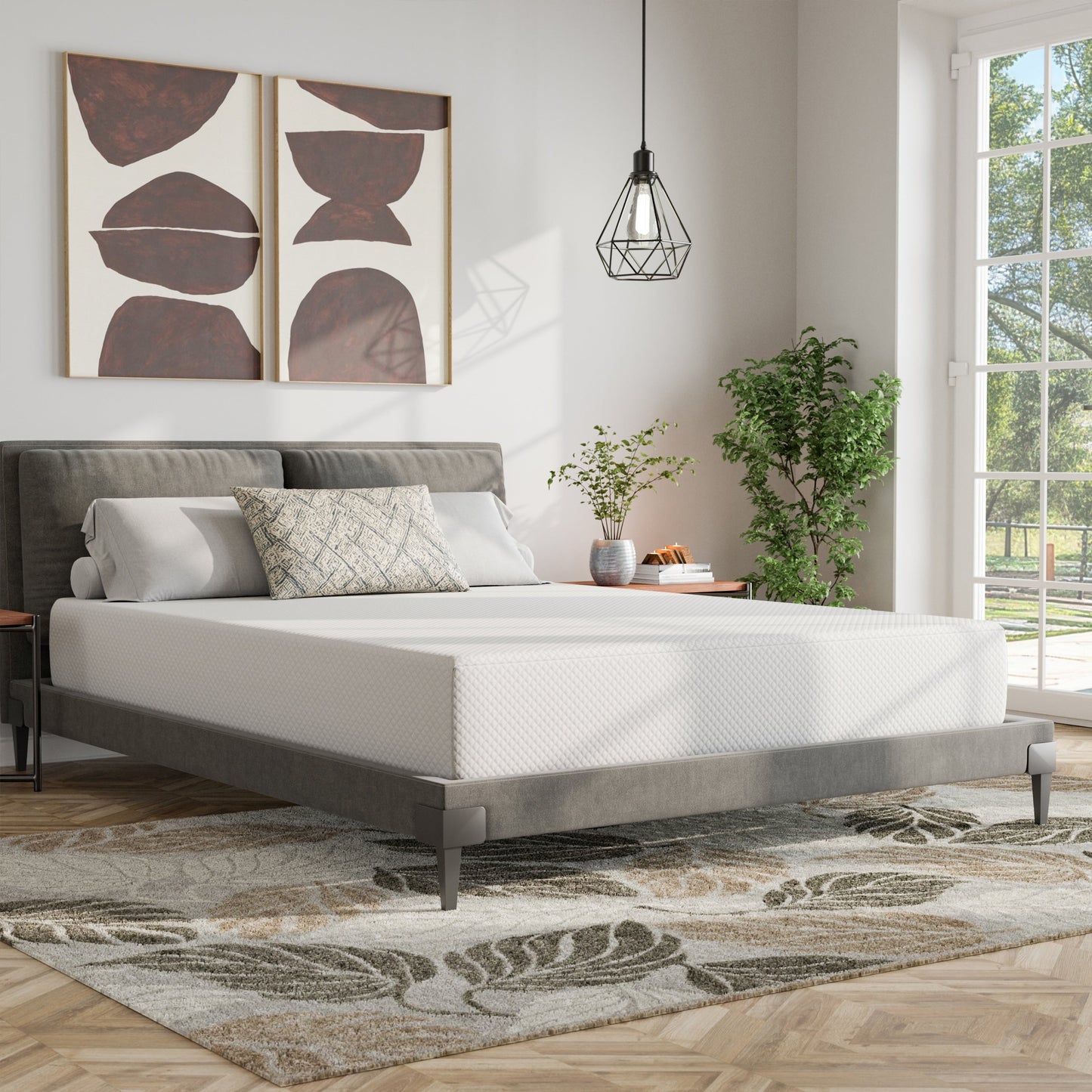 O-Sleep 10 Gel Memory Foam Mattress in a Box with CertiPUR-US and OEKO-TEX