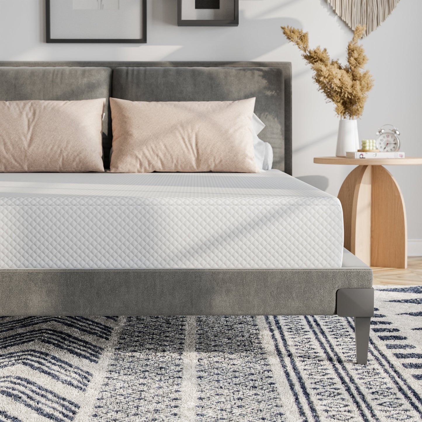O-Sleep 8 Gel Memory Foam Mattress in a Box with CertiPUR-US and OEKO-TEX