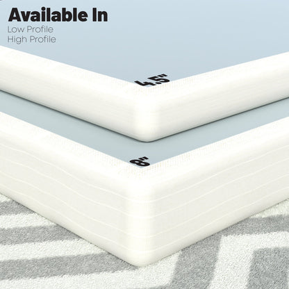 ONETAN, 4.5-Inch & 8-Inch Sturdy Wood Box Spring for Mattress Support - Durable and Easy to Assemble Natural Wood Foundation