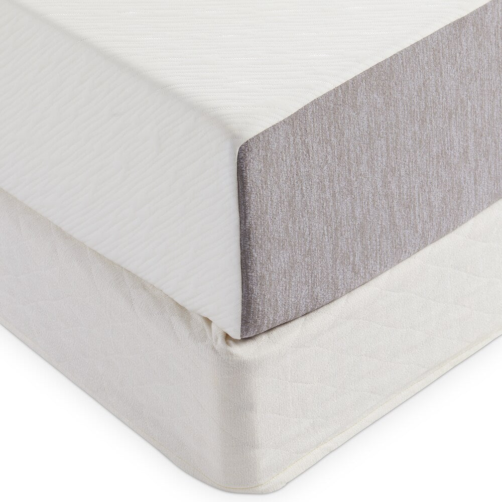 Select Luxury 12-inch Medium Firm Gel Memory Foam Mattress and Foundation Set
