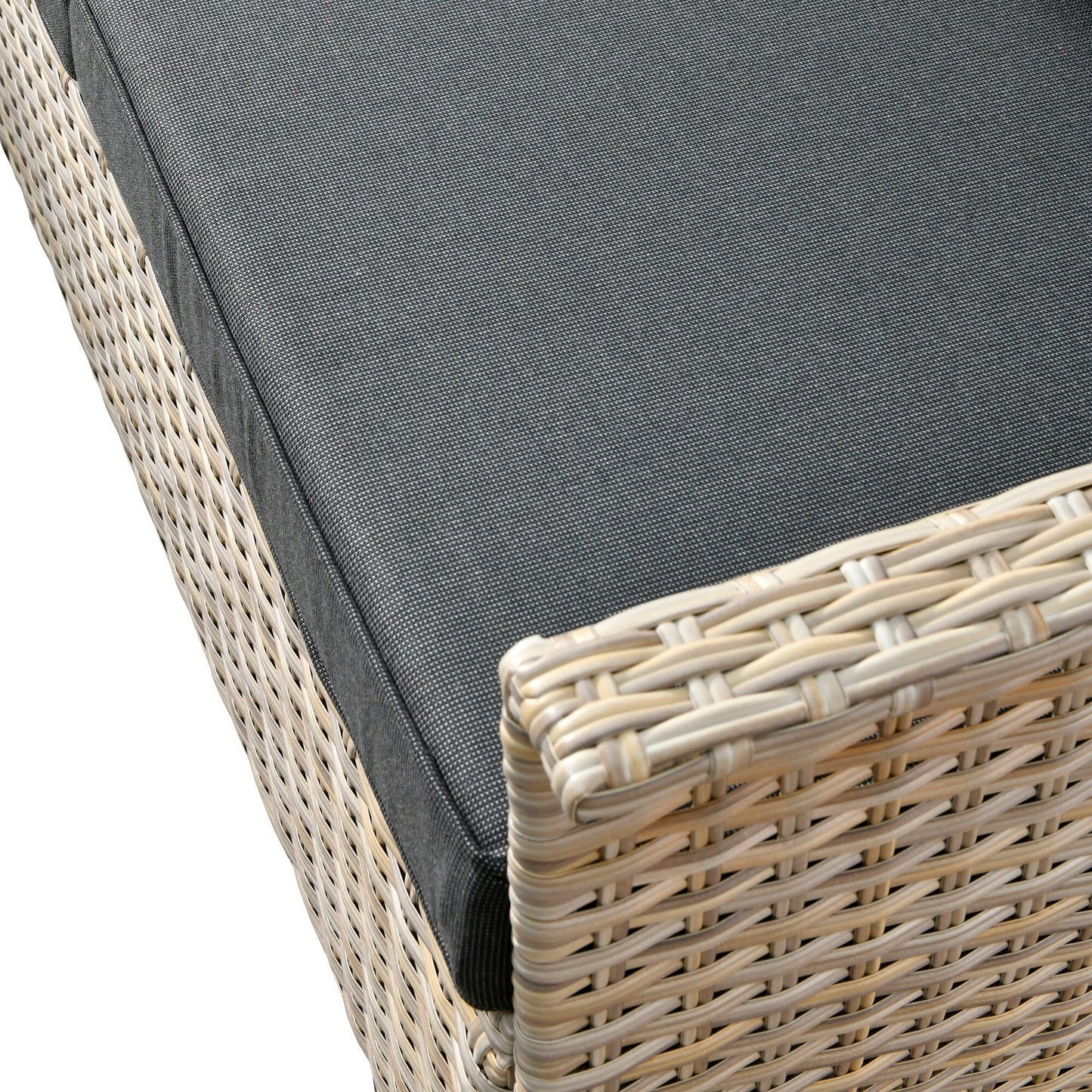 OVIOS 3-piece Pet-Friendly Patio Furniture Swivel Chairs Wicker Set