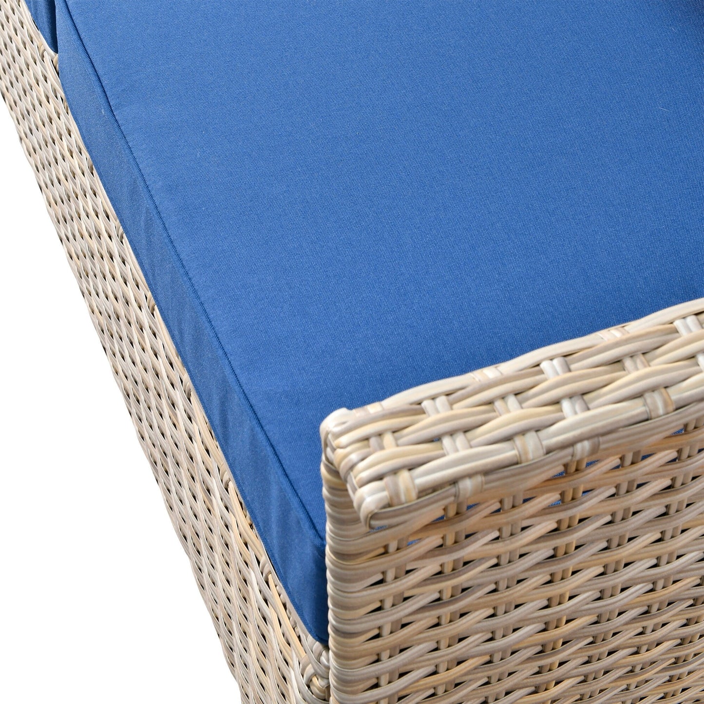 OVIOS 3-piece Pet-Friendly Patio Furniture Swivel Chairs Wicker Set