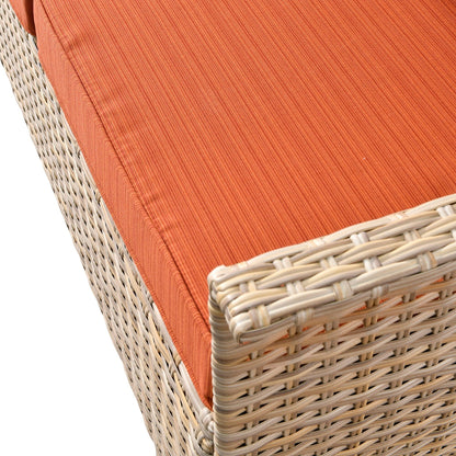 OVIOS 3-piece Pet-Friendly Patio Furniture Swivel Chairs Wicker Set