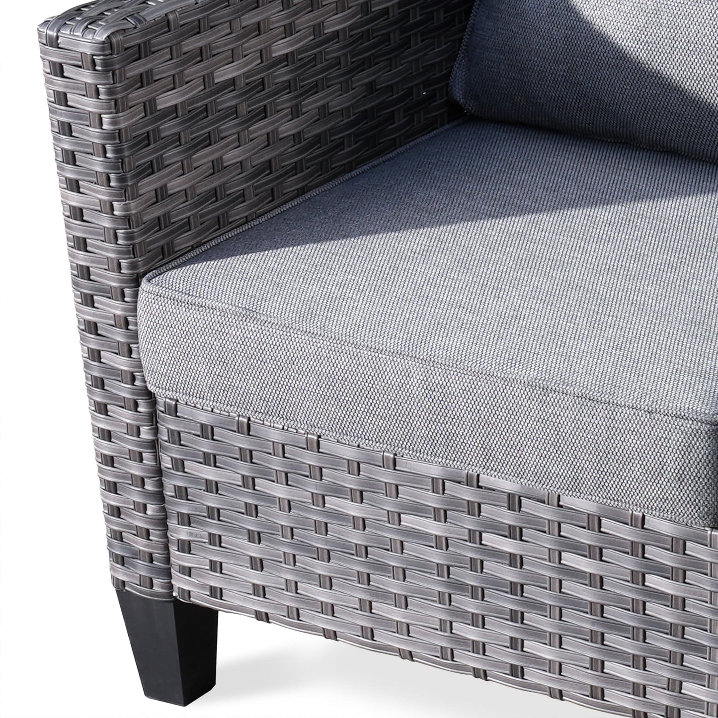 OVIOS 5-piece Patio Furniture Wicker Outdoor High-back Seating Set