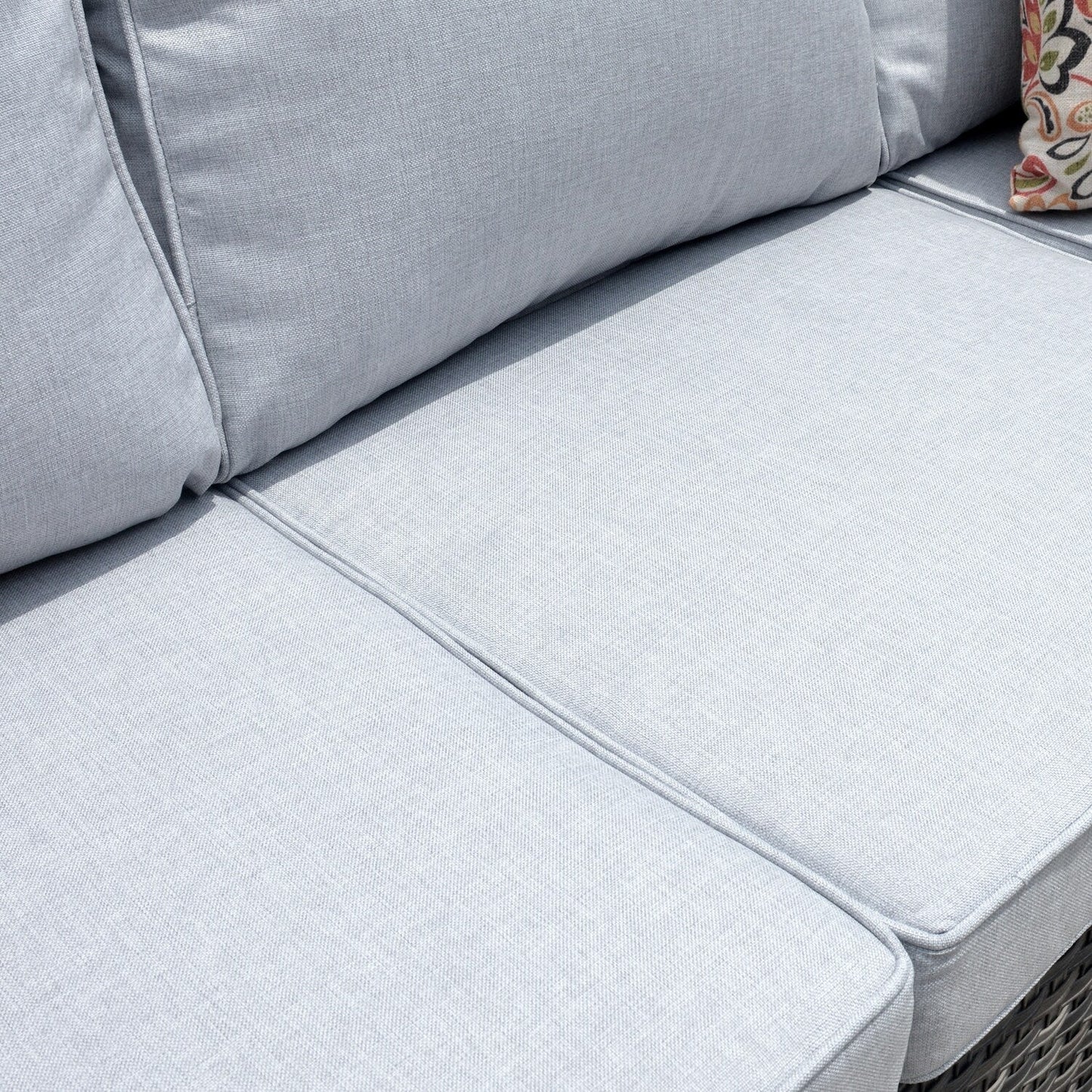 OVIOS 6-piece Patio Wicker Furniture Loveseat Conversation Set