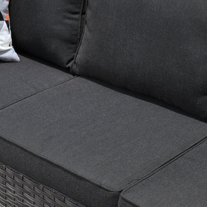 OVIOS 7-piece Patio Outdoor Wicker Conversation Set