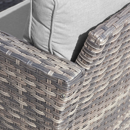 OVIOS 7-piece Patio Outdoor Wicker Conversation Set