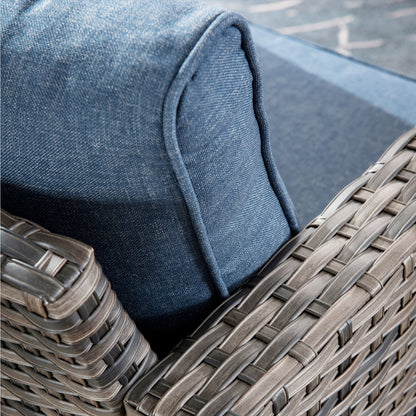 OVIOS 7-piece Patio Outdoor Wicker Conversation Set