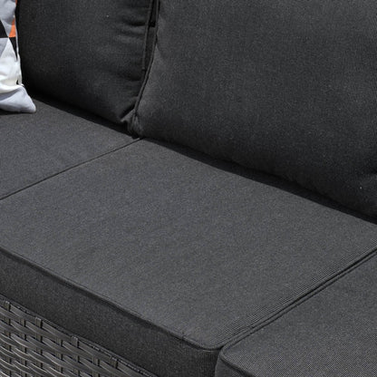 OVIOS 8-piece Patio Wicker Conversation Furniture Set with Swivel Chairs