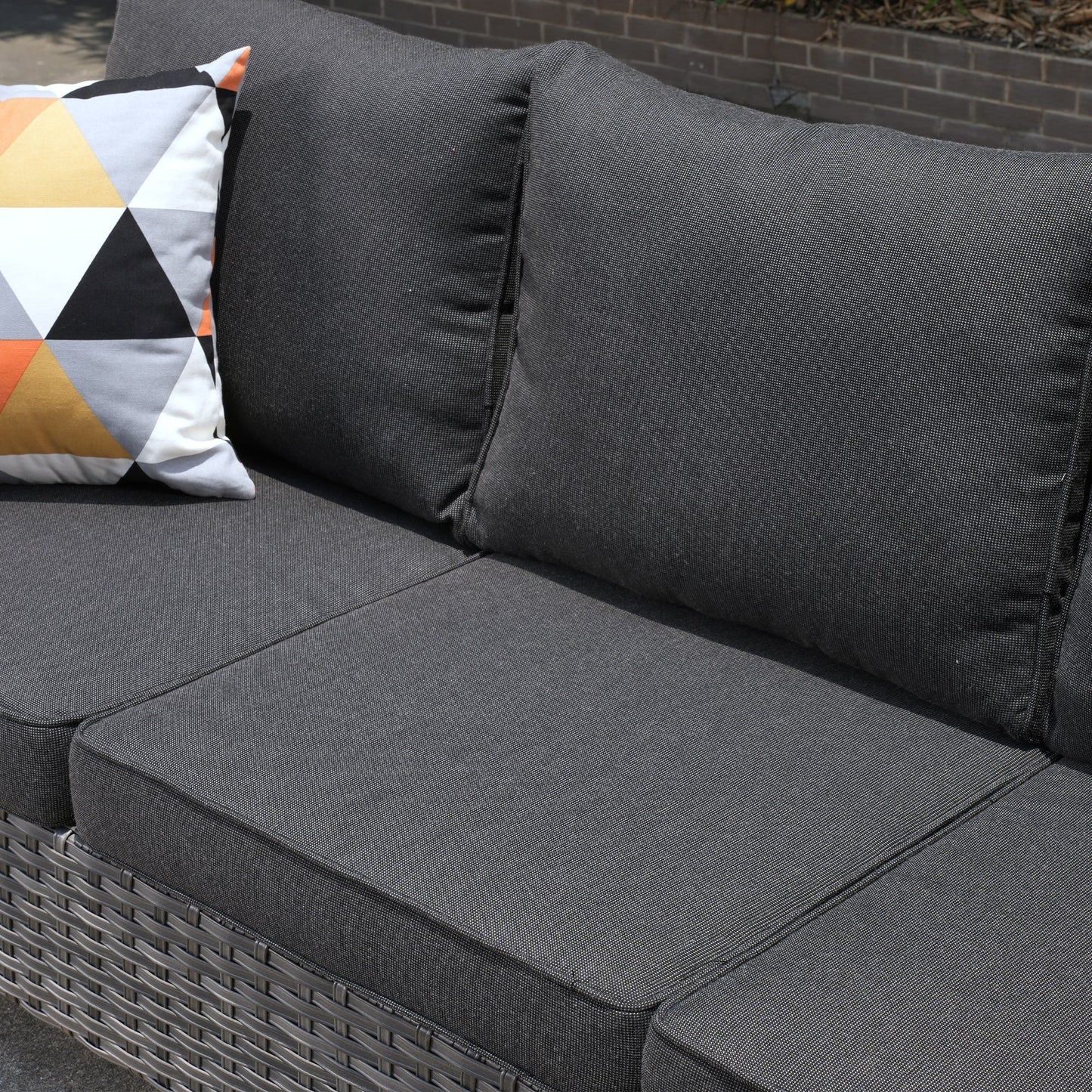 OVIOS 8-piece Patio Wicker Outdoor High-back Sectional Furniture Set