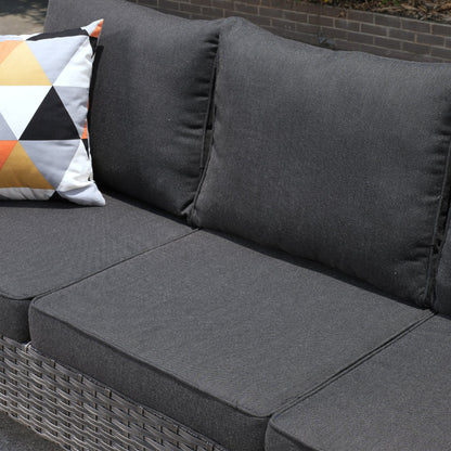 OVIOS 8-piece Patio Wicker Outdoor High-back Sectional Furniture Set