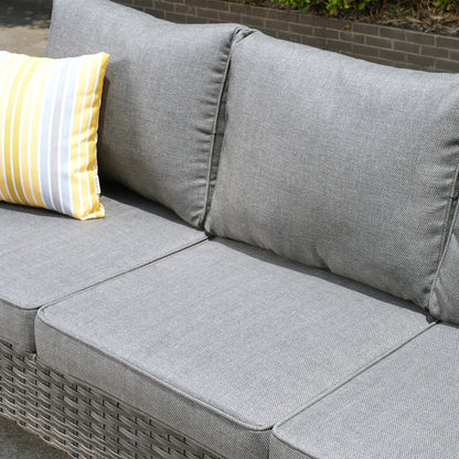 OVIOS 8-piece Patio Wicker Outdoor High-back Sectional Furniture Set