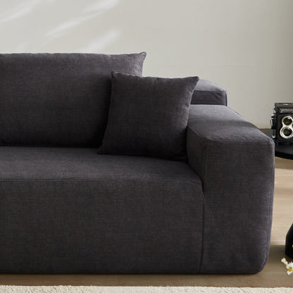 OVIOS Scratch-Resistant No Assembly Required Chaise Sofa