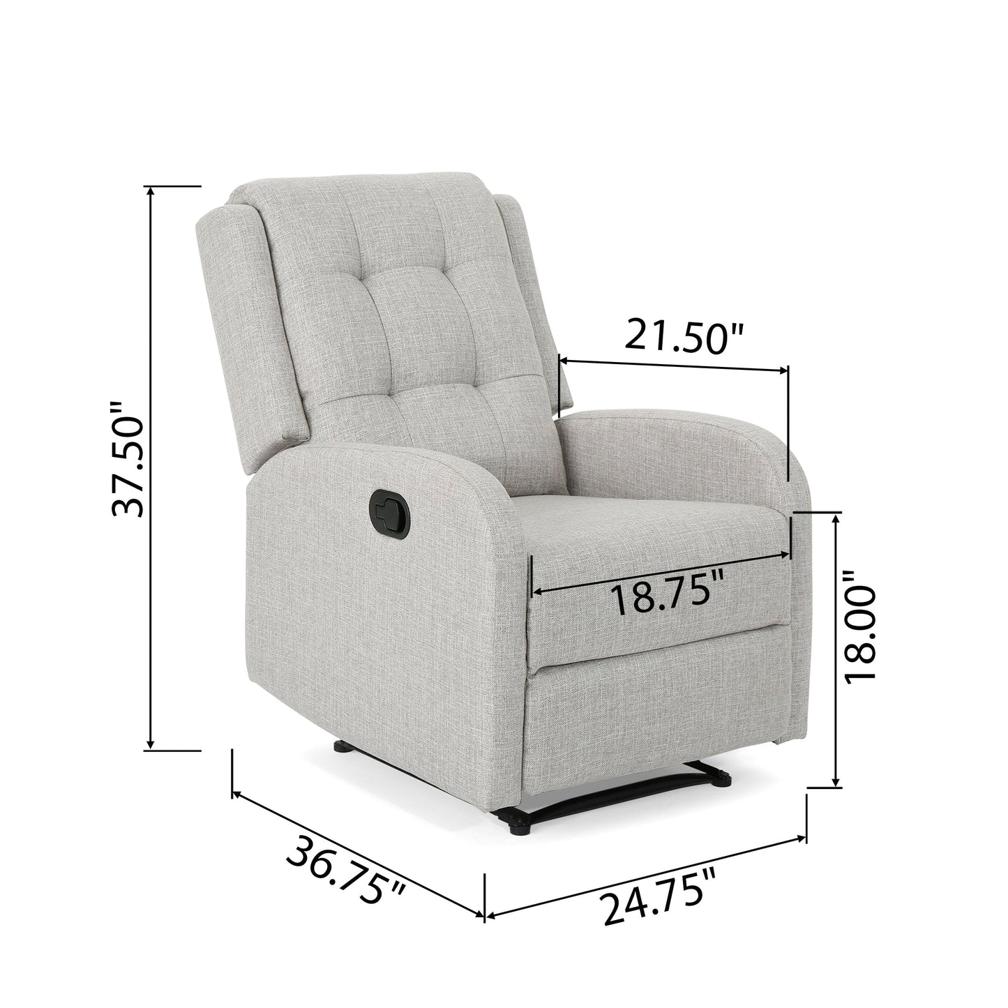 O'Leary Traditional Upholstered Recliner by Christopher Knight Home