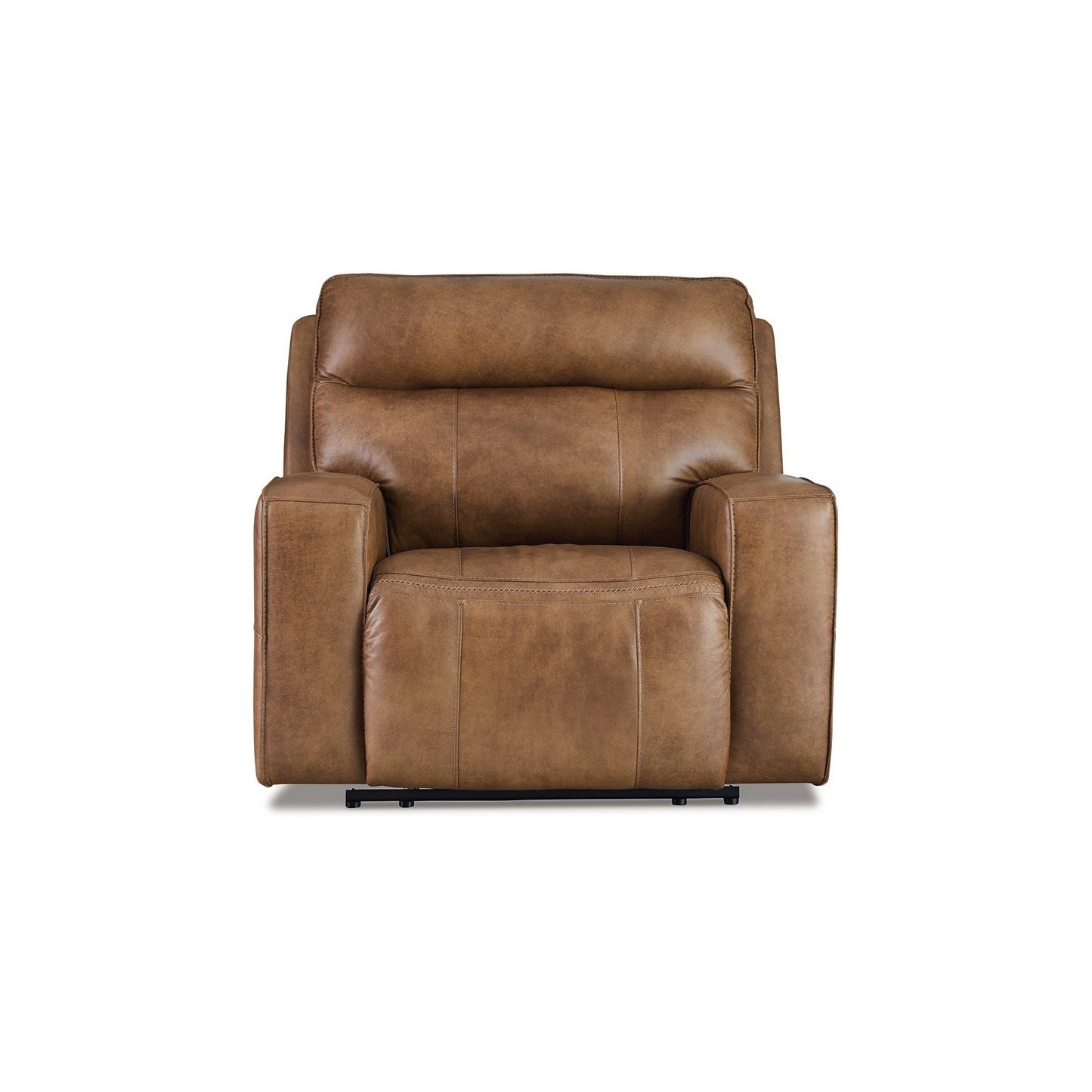 Okah Power Recliner Chair, Caramel Brown Top Grain Leather, Adjustable