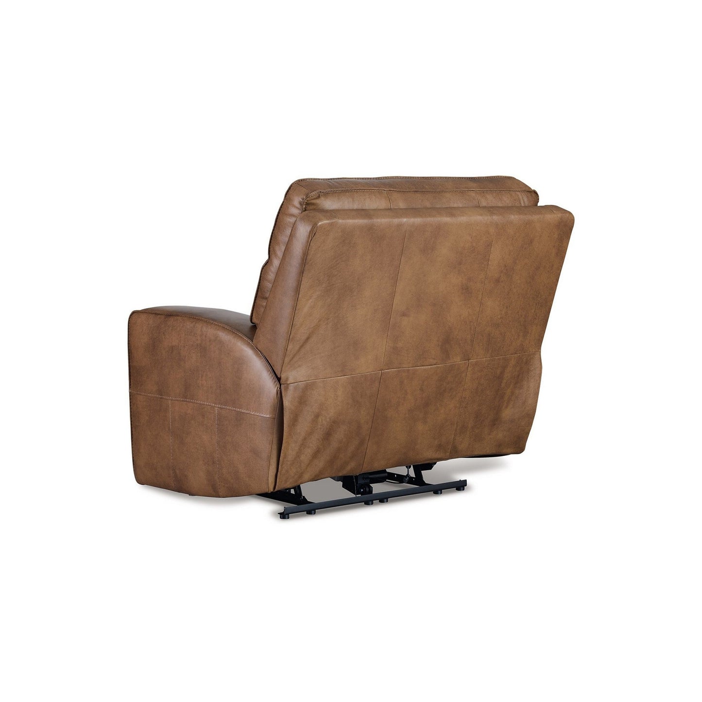 Okah Power Recliner Chair, Caramel Brown Top Grain Leather, Adjustable