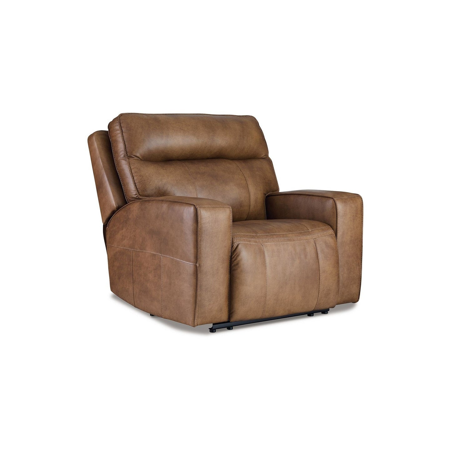 Okah Power Recliner Chair, Caramel Brown Top Grain Leather, Adjustable
