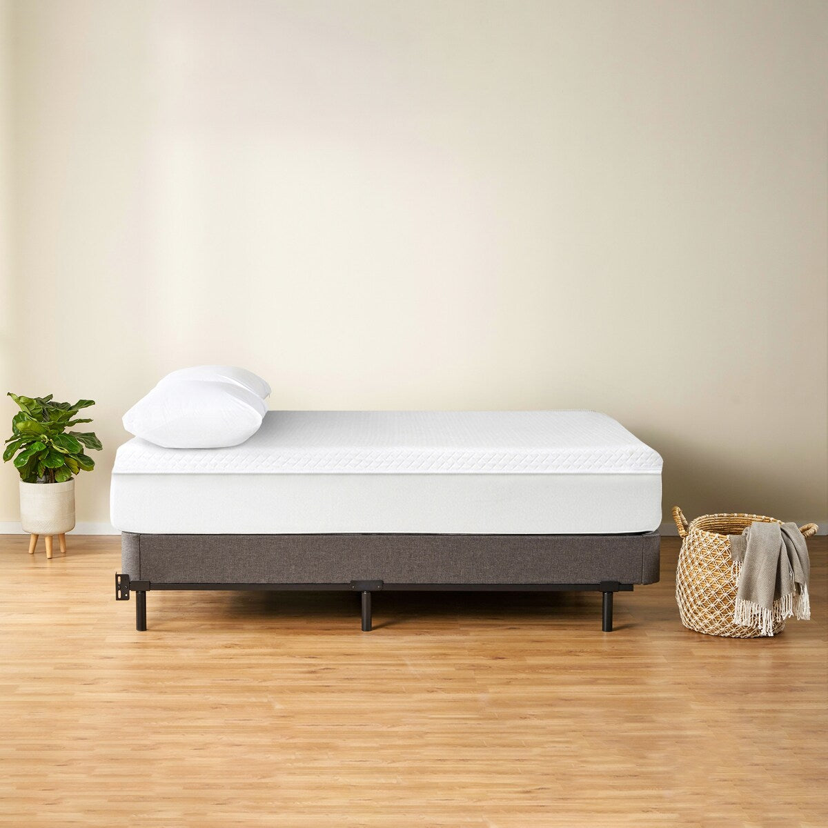 OkiFirm Mattress, Frame, and Box Foundation Bundle