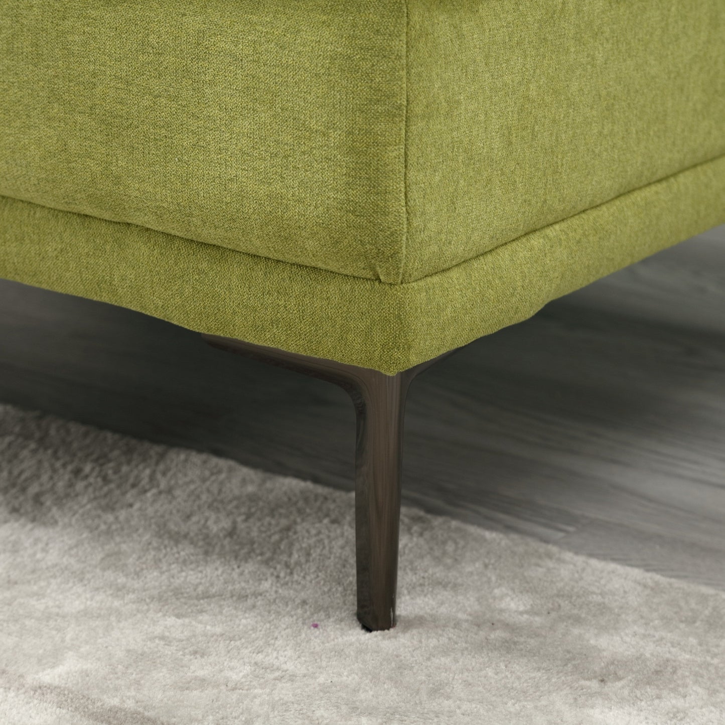 Olive Modern 102.36 Linen Loveseat Sofa with Adjustable Armrests and Tufted Cushions for Living Room
