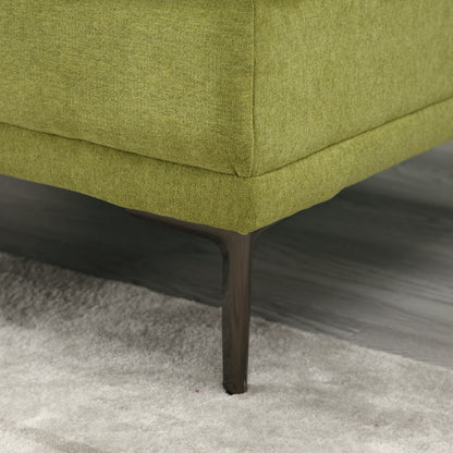 Olive Modern 102.36 Linen Loveseat Sofa with Adjustable Armrests and Tufted Cushions for Living Room