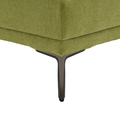 Olive Modern 102.36 Linen Loveseat Sofa with Adjustable Armrests and Tufted Cushions for Living Room