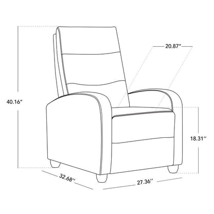 Olivia Push Back Recliner Armchair