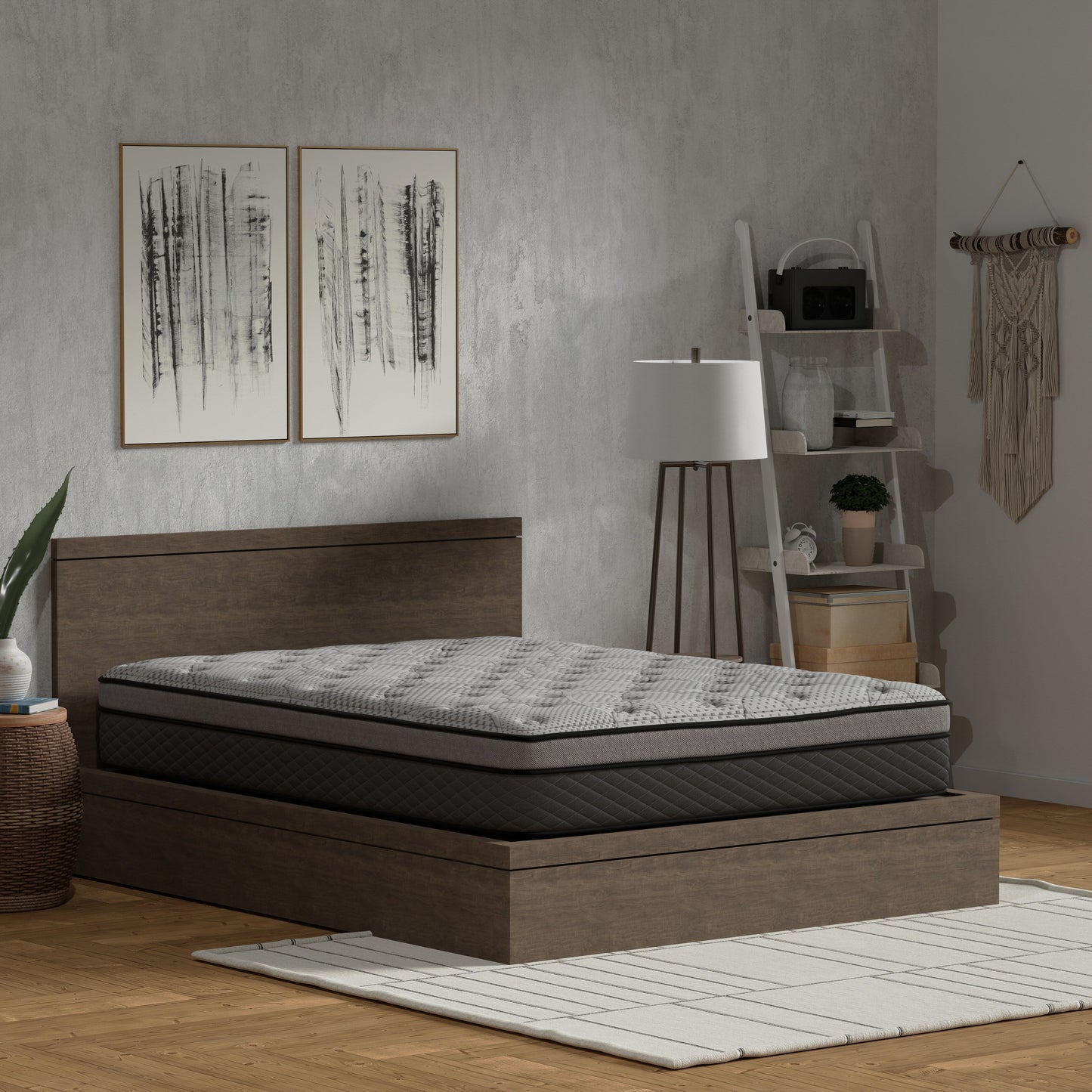 Omne Sleep Hybrid 12 Inch Medium Firm Mattress with Pocketed Coils