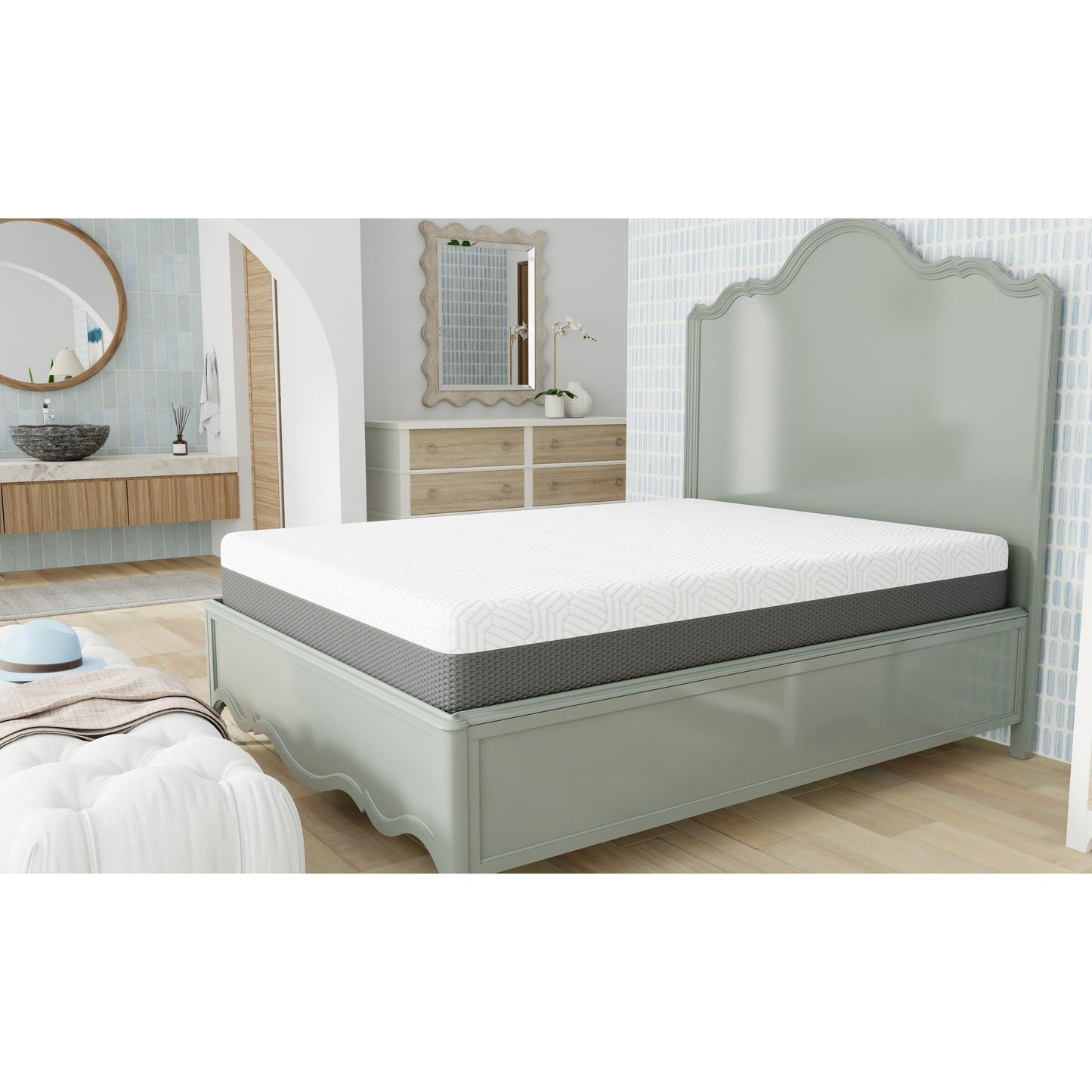Omne Sleep Omne Fria 10 Inch Medium Firm Mattress With Cooling Cover