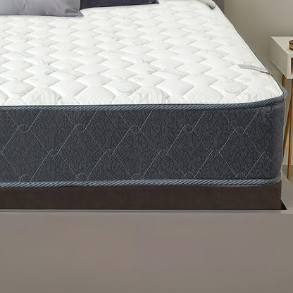 Onetan Mattress and Box Spring Set, 9-Inch Medium Tight Top Hybrid Mattress and 5 Wood Simple Assembly Box Spring