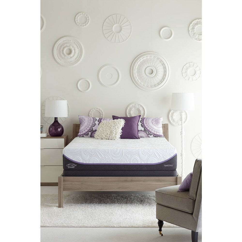 Optimum by Sealy Posturepedic Inspiration Gold Plush Queen-size Mattress - White
