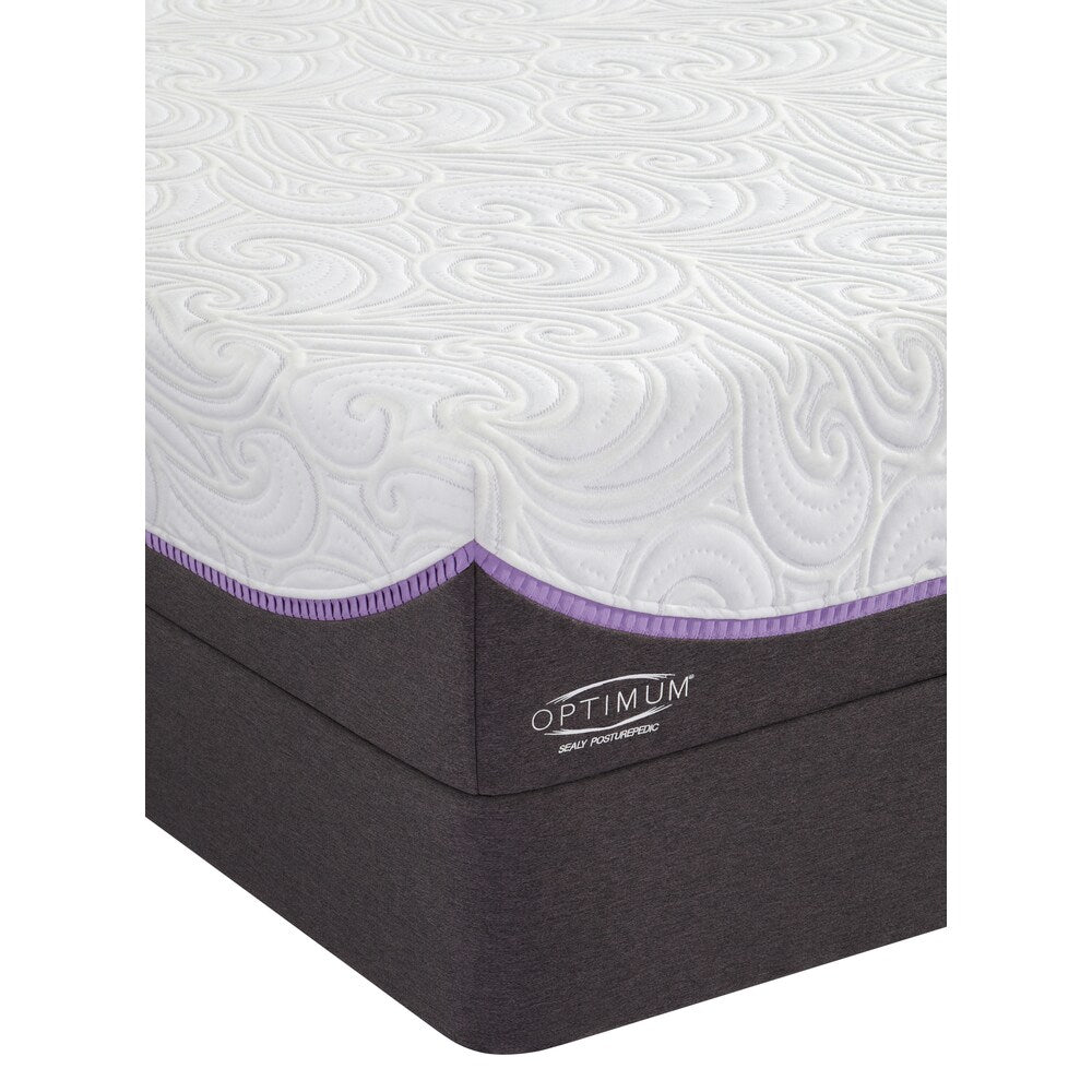 Optimum by Sealy Posturepedic Inspiration Gold Plush Queen-size Mattress - White