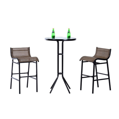 Santa Barbra 3-piece Outdoor Patio Pub Bistro Table and Chairs Set by Havenside Home