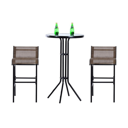 Santa Barbra 3-piece Outdoor Patio Pub Bistro Table and Chairs Set by Havenside Home