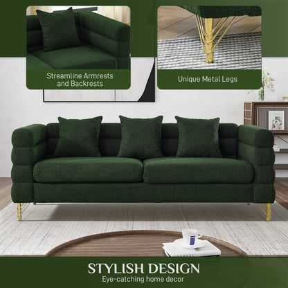 Ouyessir Mid Century Sofa Couch for Bedroom, Living Room, Lounges, Office, Apartment