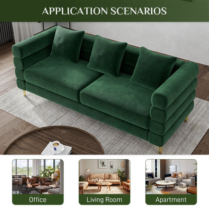 Ouyessir Mid Century Sofa Couch for Bedroom, Living Room, Lounges, Office, Apartment