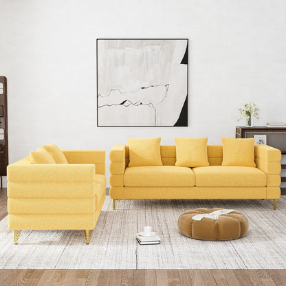 Ouyessir Mid Century Sofa Couch for Bedroom, Living Room, Lounges, Office, Apartment